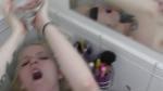 Cute teen gets fucked hard in her mums bathroom