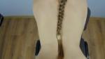 Hot Brunette Teen In Tights With Pigtails Fucked Doggystyle On Chair POV