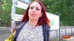 GERMAN SCOUT Rothaarige MILF in Berlin bei Strassen Casting in Arsch gefickt