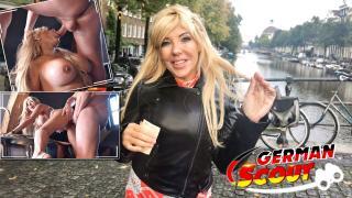 GERMAN SCOUT - Reife sportliche Mutter mit geilen Titten bei Model Job AO gefickt