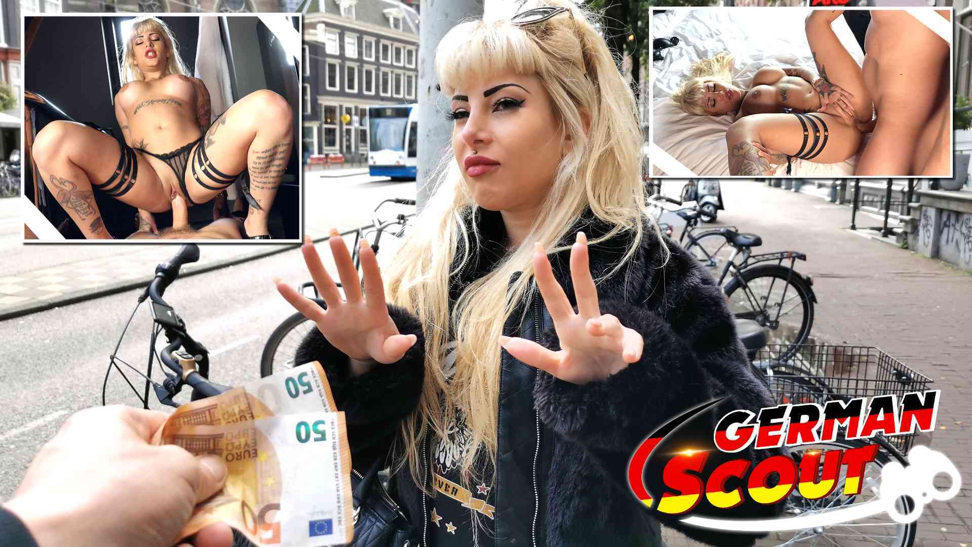 GERMAN SCOUT – Erster blanker Arschfick für Teen Kitana bei Straßen Casting