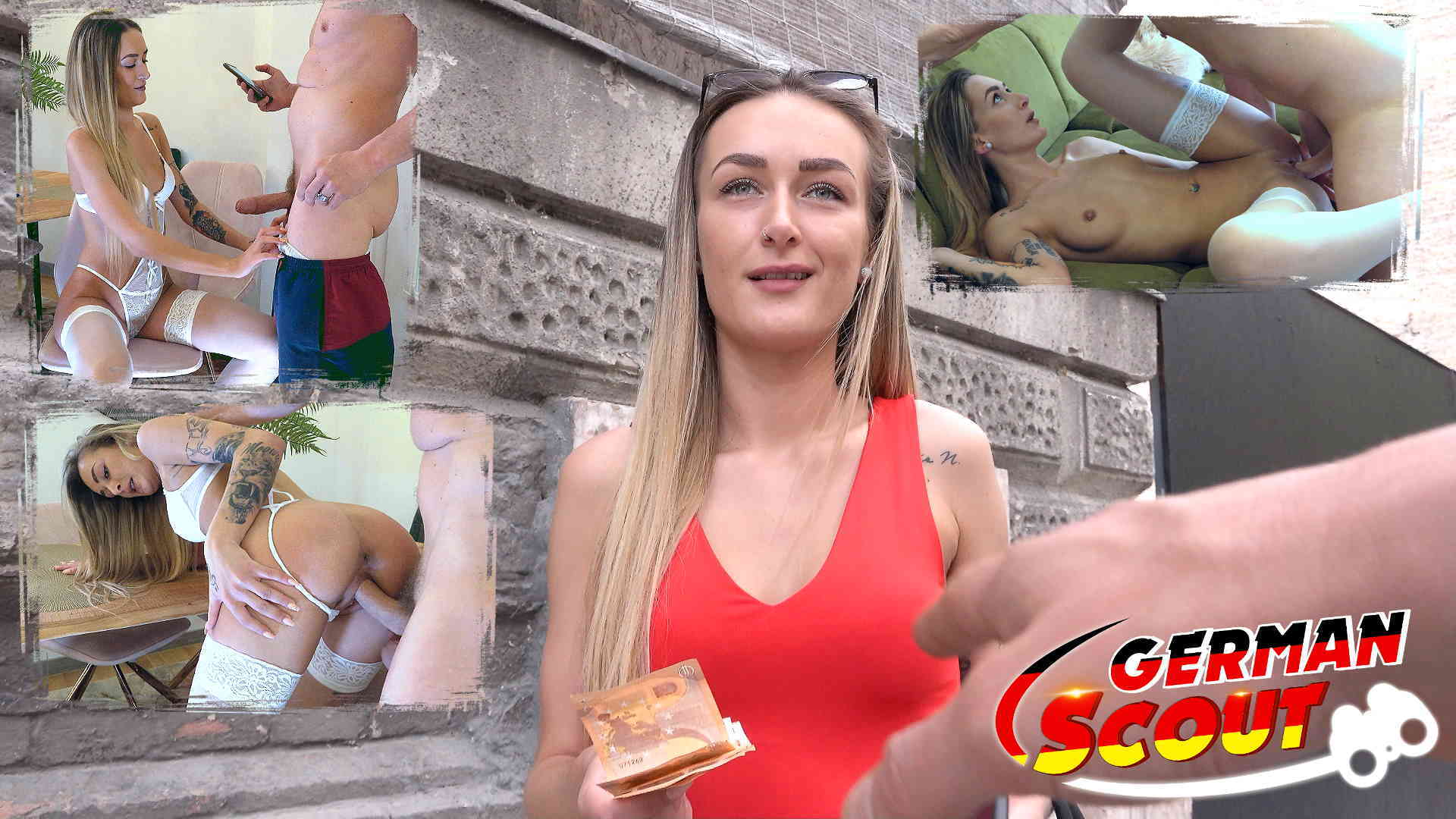 GERMAN SCOUT – Schlanke Studentin Elena Lux bei Fake Model Job AO gefickt