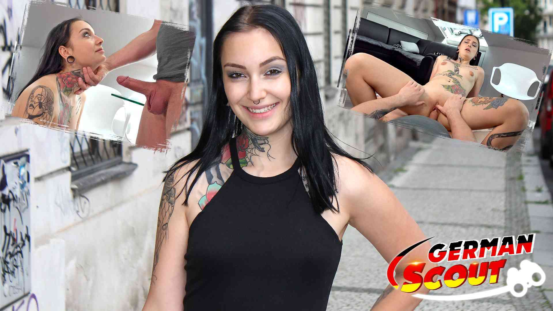 GERMAN SCOUT – 19 Jahre junge Studentin Sharlotte in Prag bei Straßen Casting gevögelt