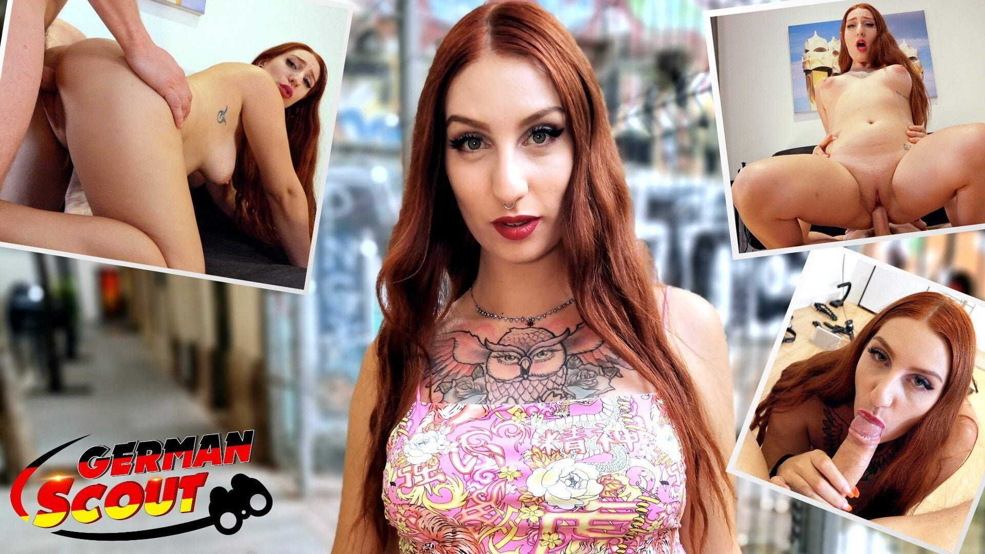 GERMAN SCOUT – Rothaariges Teen Yuno Love bei ersten Casting Sex