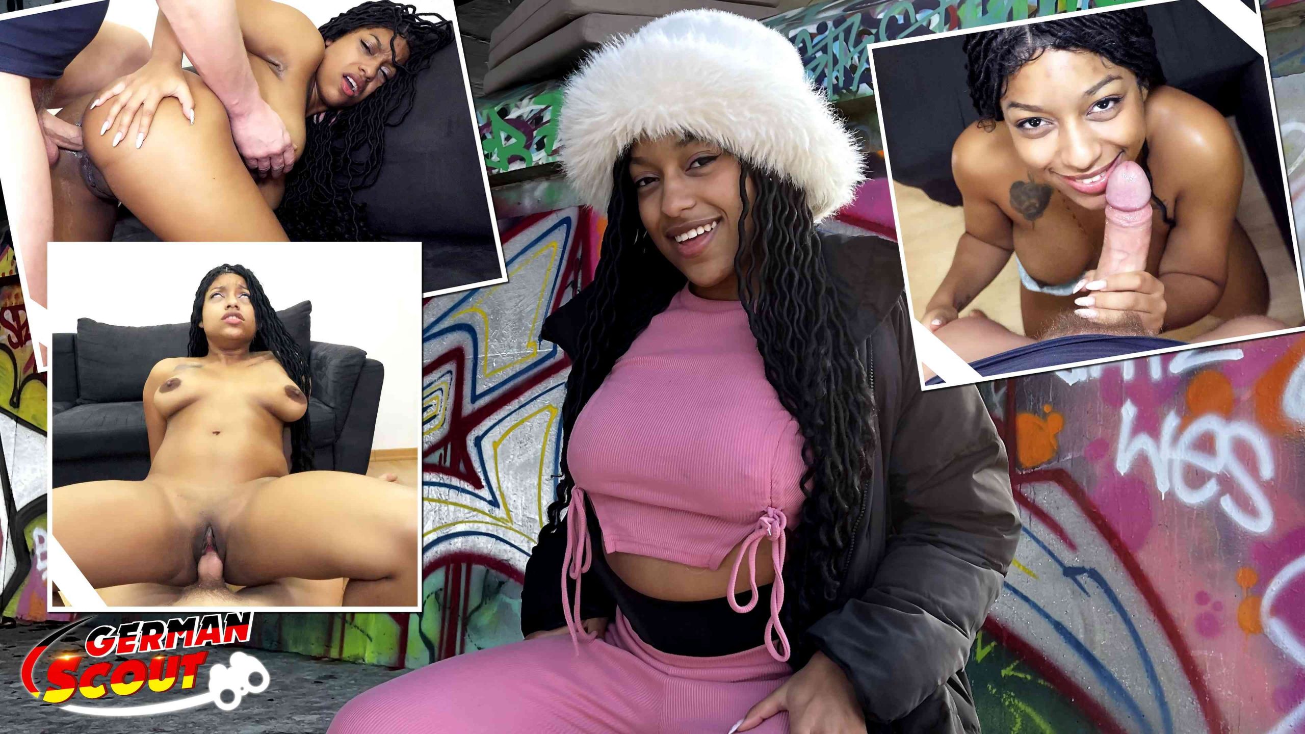 GERMAN SCOUT – Anal Sex beim Casting mit schwarzen Vicky Menage