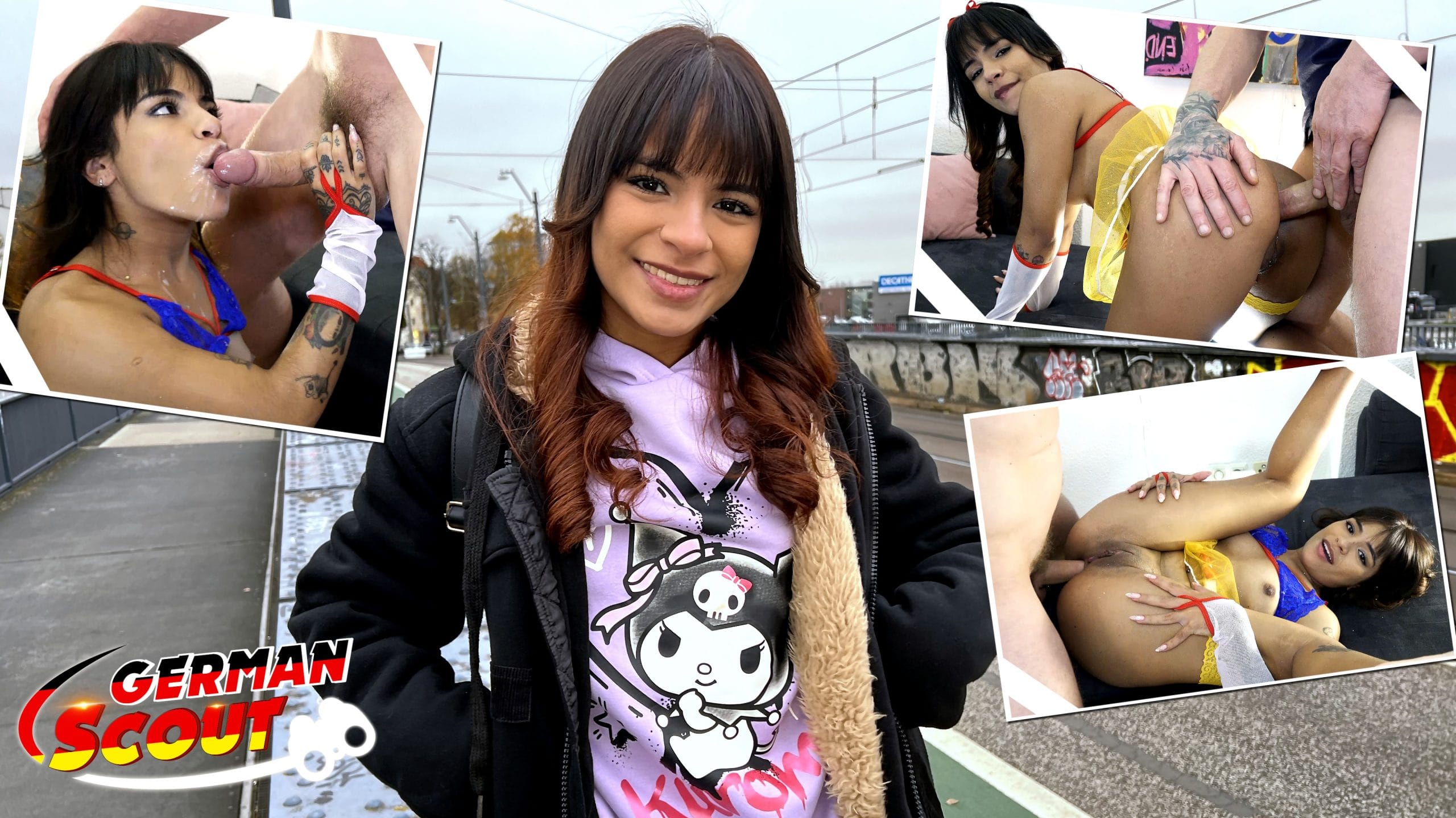 GERMAN SCOUT – Latina Michy Perez beim Casting in den Arsch gefickt