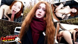 GERMAN SCOUT – Rothaarige Alice Seduce beim Porno Casting AO gefickt
