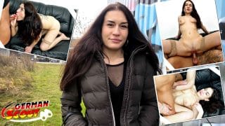 GERMAN SCOUT – Stefani Jameson beim ersten Porno Casting AO gefickt