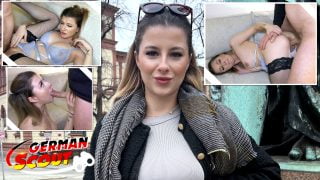GERMAN SCOUT - TikTok Teen Mia Minou das erste Mal beim Porno Casting Porno